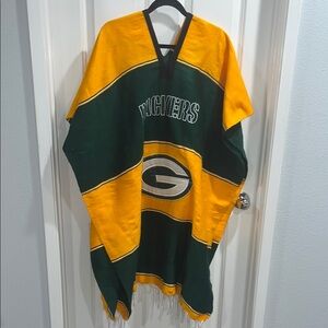 Green Bay Packers Poncho Football Poncho De Acrylan Green Bay Packers